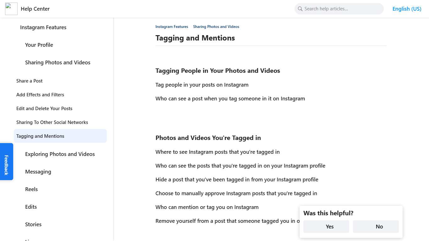 Tagging and Mentions Instagram Help Center